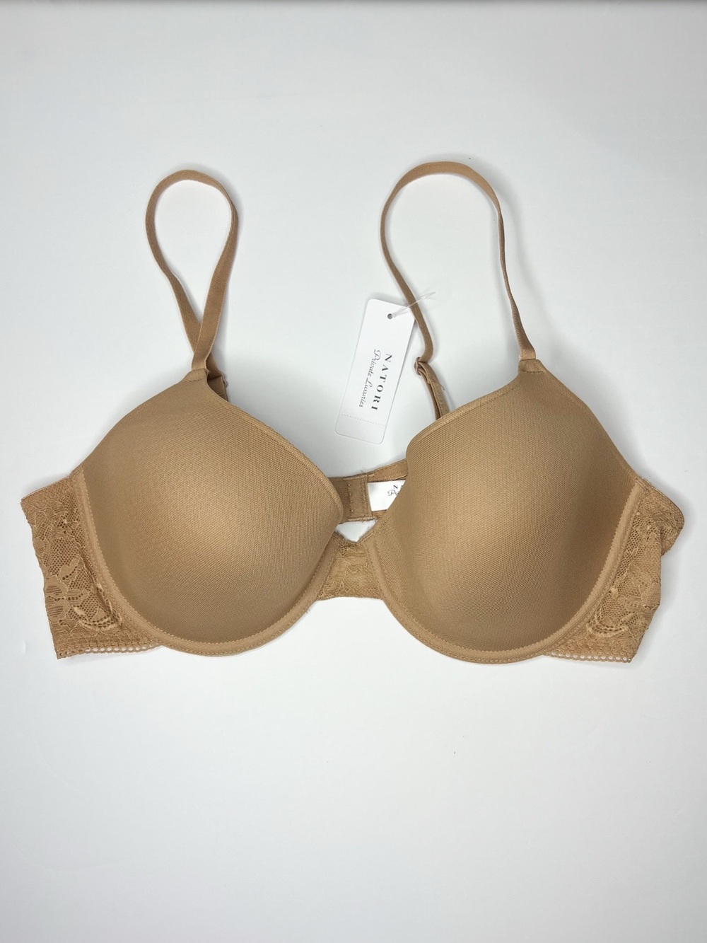 Natori Private Luxuries Mantra Underwire Bra color Suntan Lace size 38C NWT